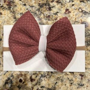 Baby Girl Waffle Puff Bow Headband
